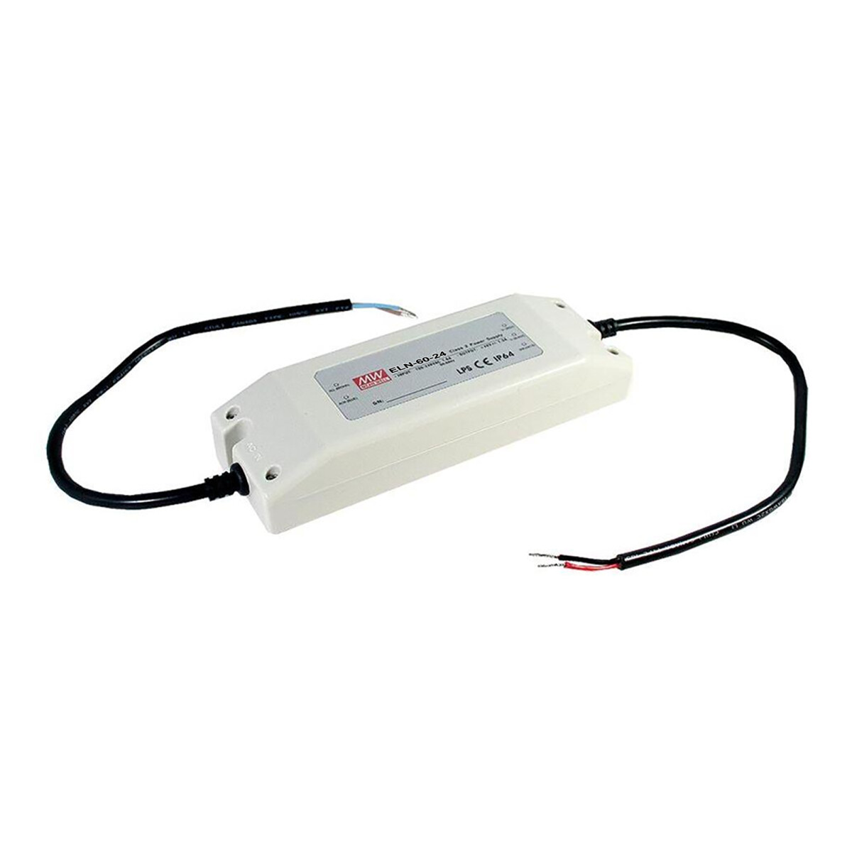 Driver Led Cc Mean Well Eln-60-24 Salida 24v 60w 2,5a 