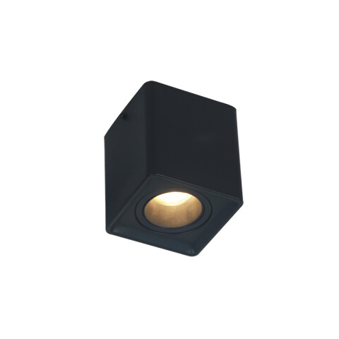 Lámpara techo prisma cuadrado negro G5.3 IX9366