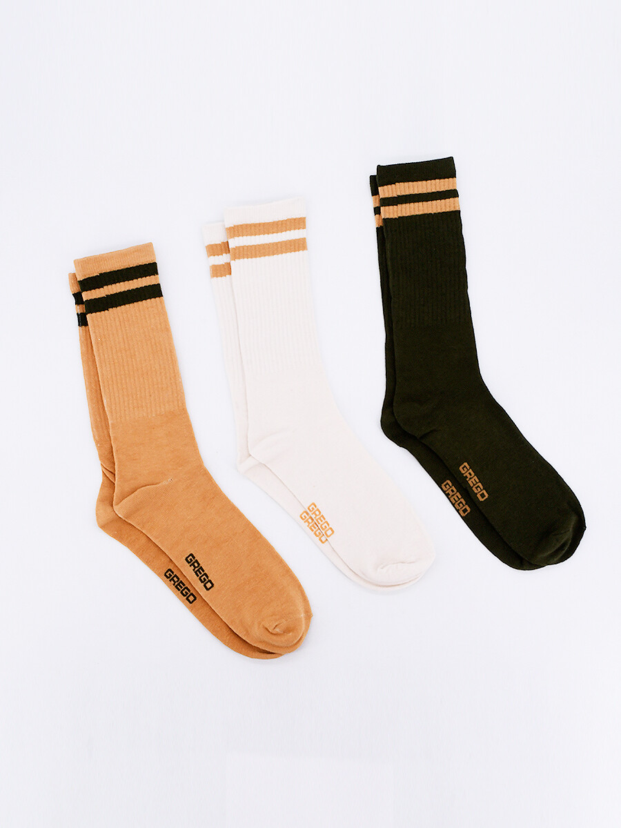 MEDIAS CAÑA CORTA PACK X 3 - VARIANTE 2 