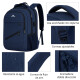 Mochila Viaje Urbana Antirrobo Notebook Matein 103500 Azul