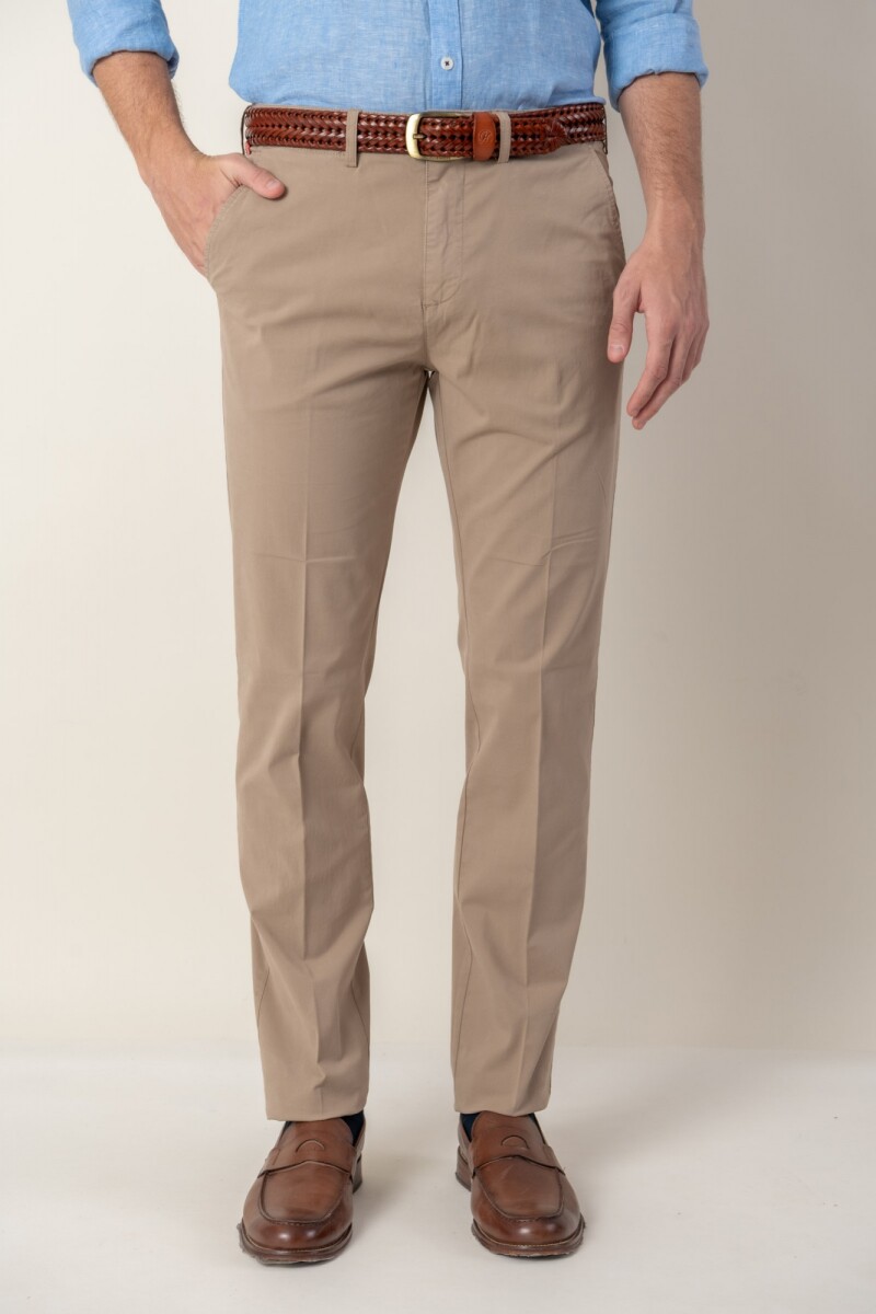 Pantalón de algodón Classic Fit - Kaki 