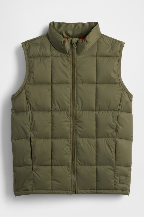 Chaleco Lightweight Puffer Niño Army Jacket Green