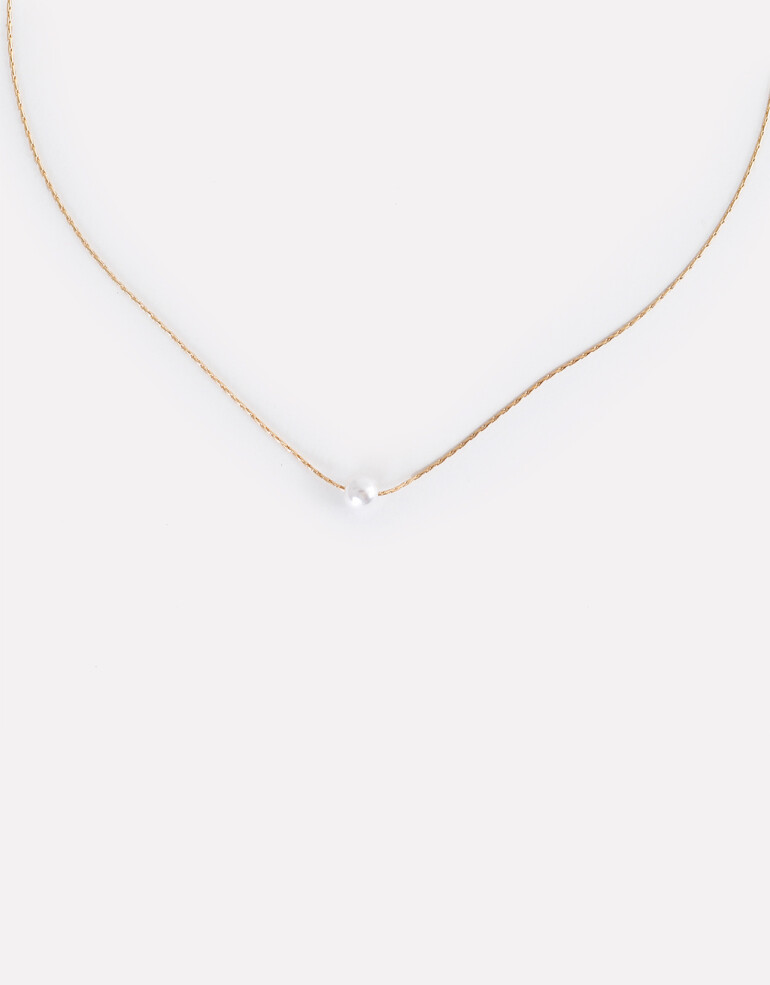 Cadena Corta con Dije Special Price Cadena Corta Con Dije Perla - Dorado