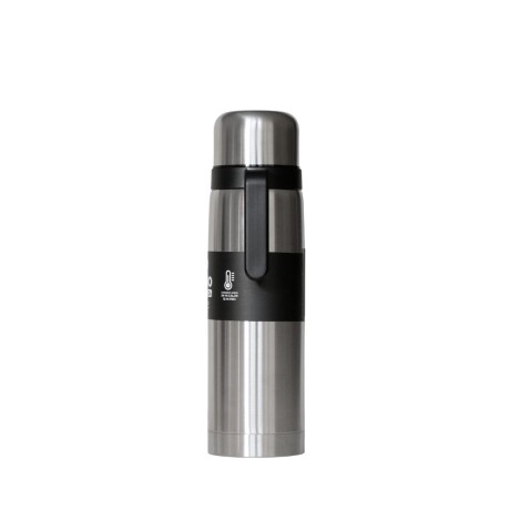 Termo brio premium 1 litro con pico cebador en acero inox Silver