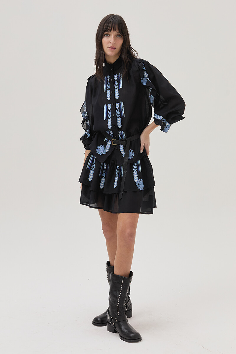 Falda Blossom - Negro 