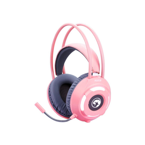 Auricular Gaming MARVO 3.5/USB Rosado Unica