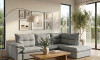 Sillón 5 Cuerpos con Chaise Retráctil y Reclinable - Cesky Gris Izquierdo