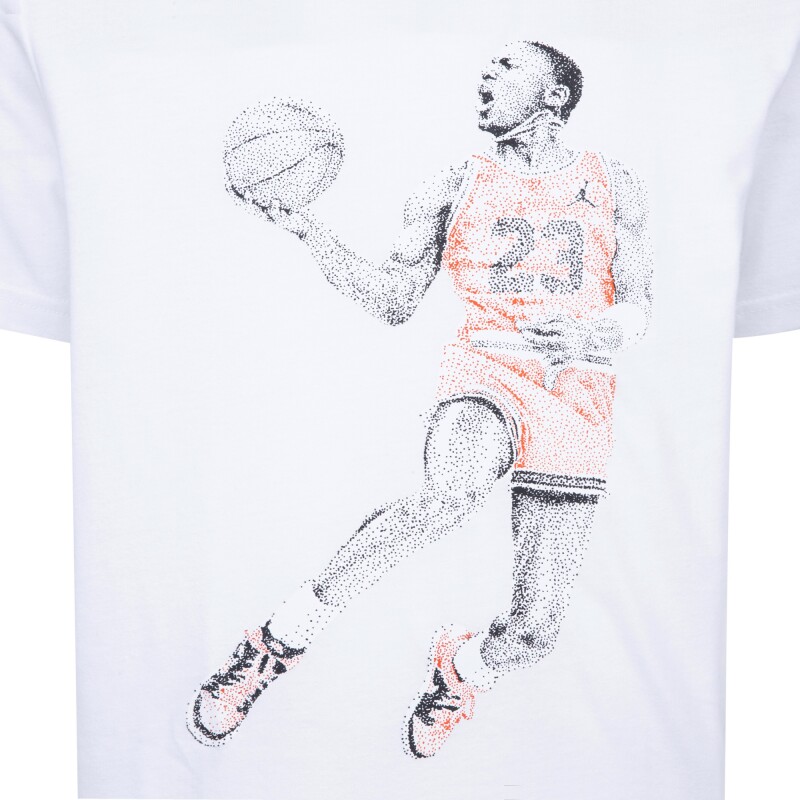 Camiseta Air Jordan Dots de Niño Blanco