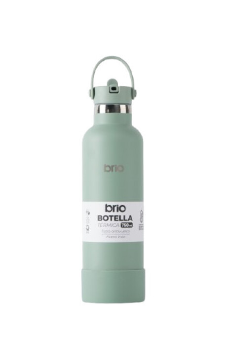 Botella En Acero Inoxidable brio 750ml Con Sorbito Y Manija Oliva