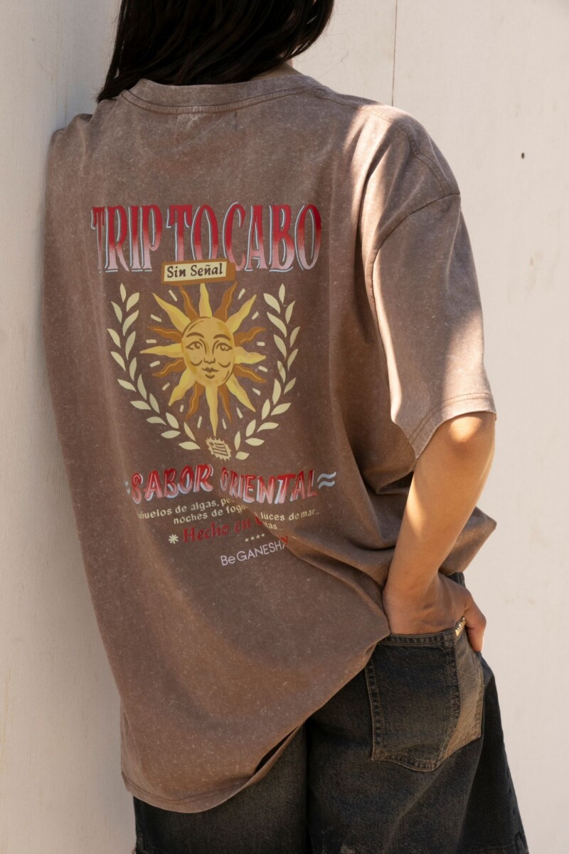 T-shirt Trip - Marron 