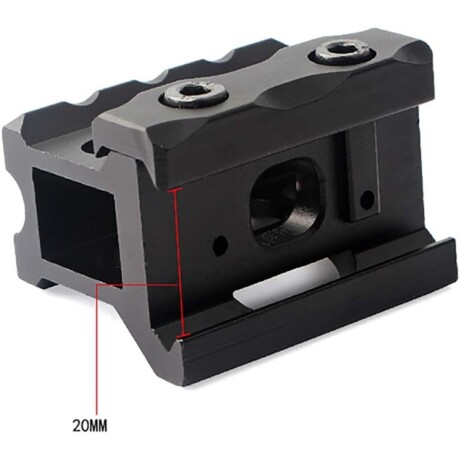 Elevador de riel Picatinny 20mm para mira mini reflex Elevador de riel Picatinny 20mm para mira mini reflex
