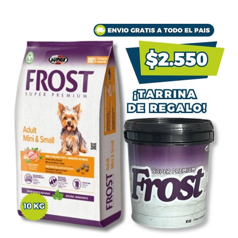 FROST PERROS ADULTOS RAZAS PEQUEÑAS 10.1 KG + TARRINA DE REGALO