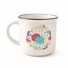 Taza de Cerámica 350ml Diseño Flores Taza de Cerámica 350ml Diseño Flores