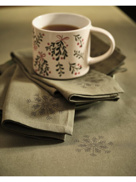 Taza navideña LIN Ø9x9 cm 45 cl color blanco Taza navideña LIN Ø9x9 cm 45 cl color blanco