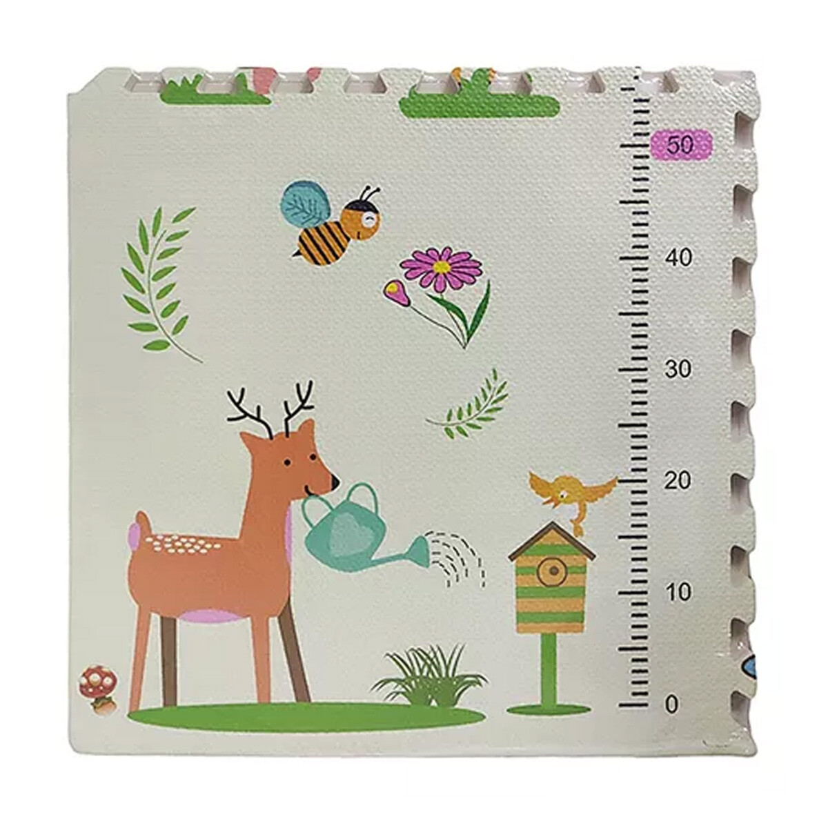 Alfombra Goma Eva Puzzle Animales 60 x 60 cm 