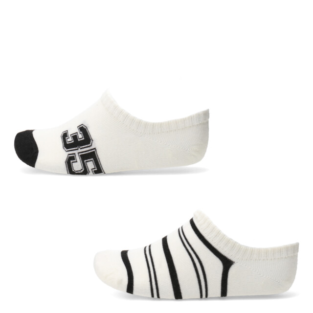 Medias Infantiles N+ Varsity Beige Natural - Negro