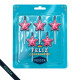 Vela Estrellas x5 Und Rojo