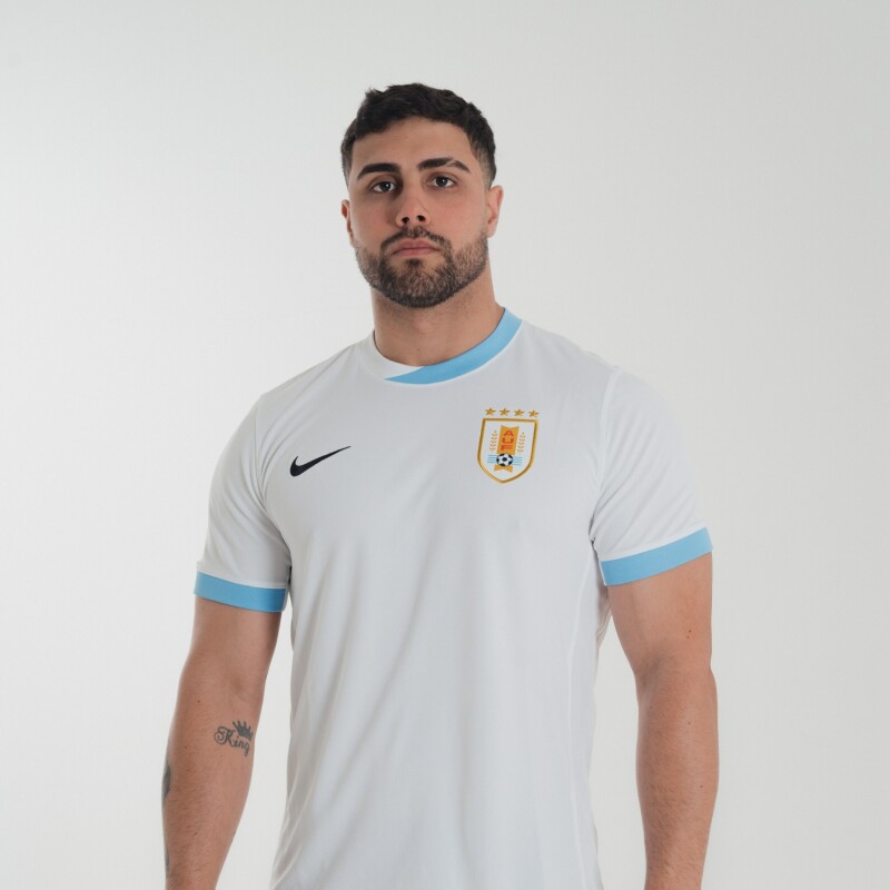 Remera Uruguay 2024/25 Stadium Camiseta Alternativa de Hombre Blanco