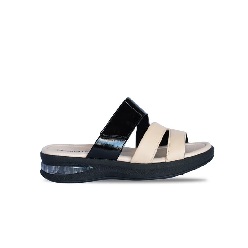 Sandalia de dama Piccadilly BEIGE/BLACK
