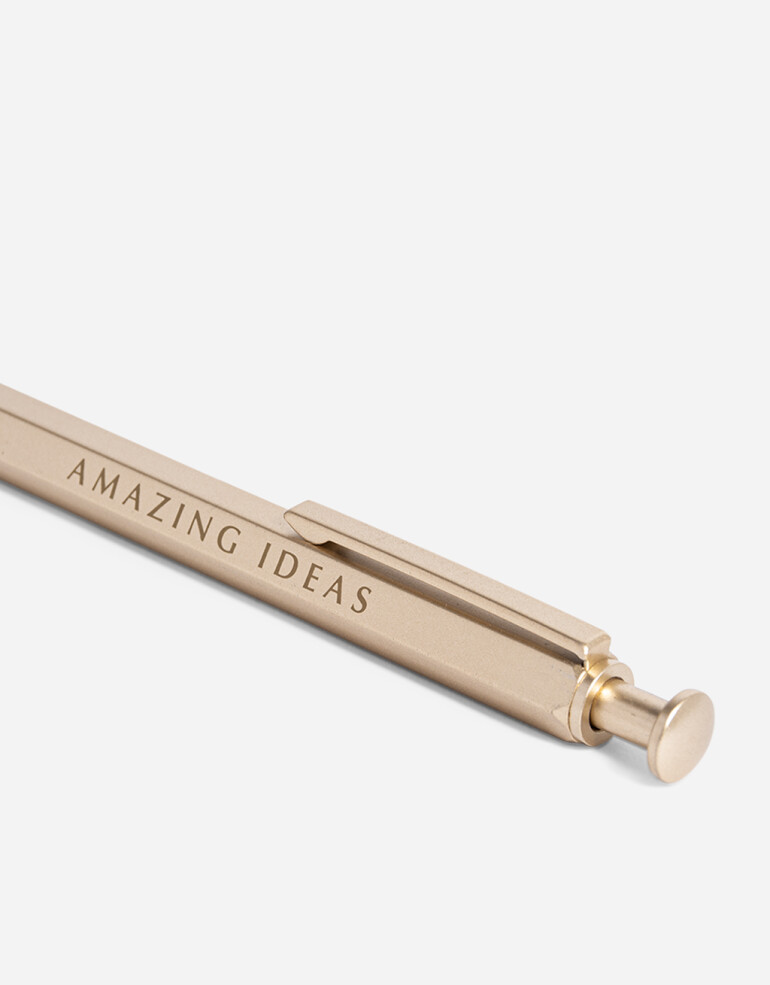 Lapices y Lapiceras Lapicera Lapicera Con Frase - Dorado Mate