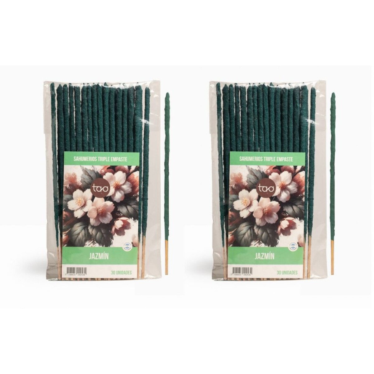 INCIENSO TAO TRIPLE EMPASTE SAGRADA MADRE - 2 PACK X30 - Jazmin 