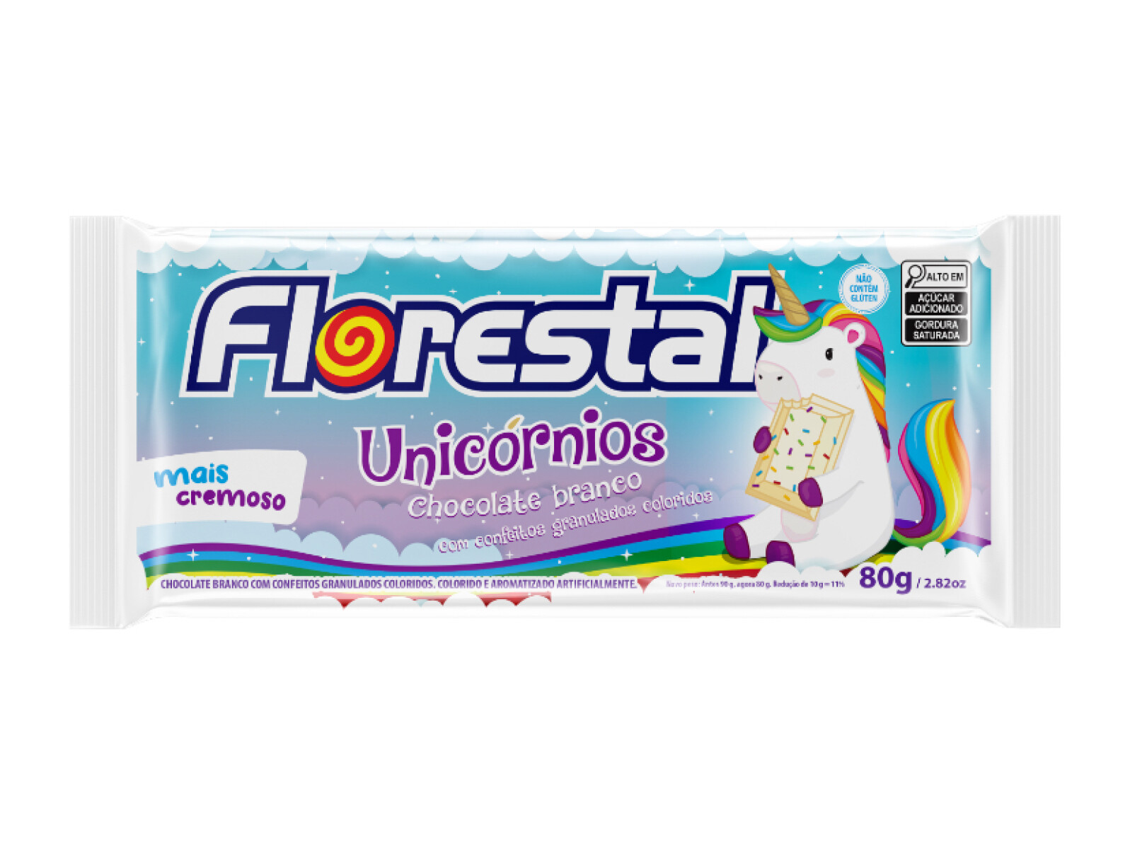 Tableta Florestal 80 grs - Unicornios 