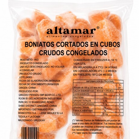 BONIATO CRUDO CUBO 1KG BONIATO CRUDO CUBO 1KG