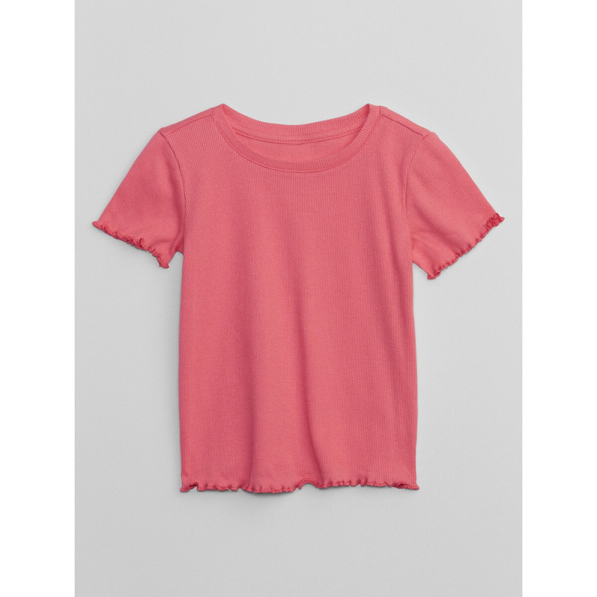 V-LS SLD RIB KNIT T - CAMELIA ROSE 