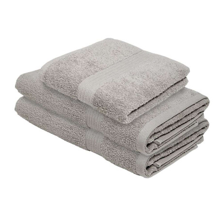 Set 3 Toallas: 40X70 + 2*70X140Cm Alg Beige