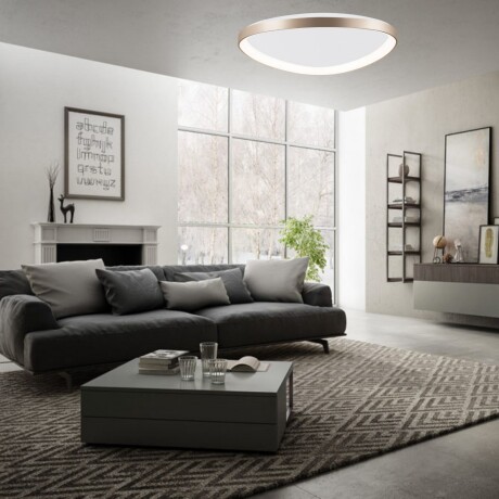 Plafón LED, Diseño triangular, Dimerizable 48W 65CM DORADO