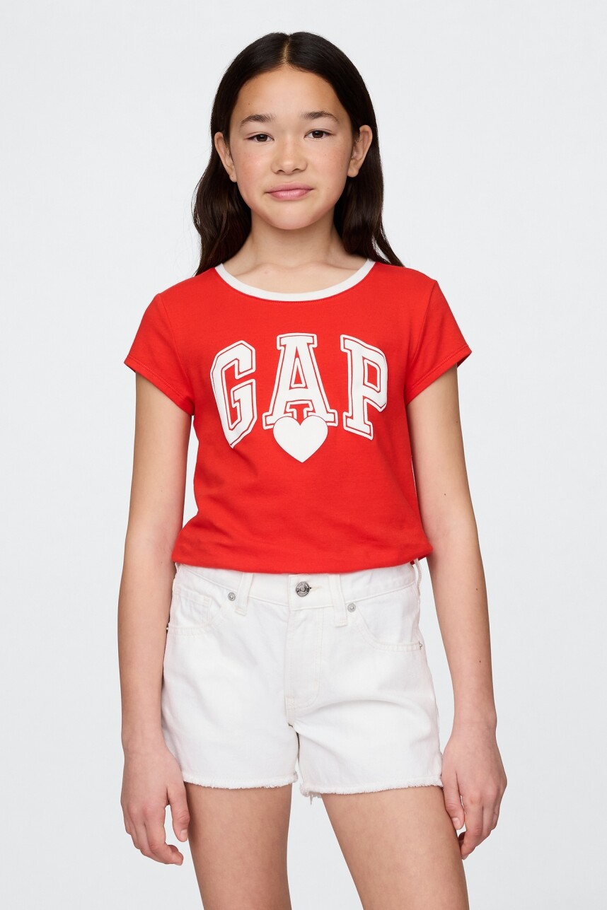 Remera Gráfico Niña Poster Red