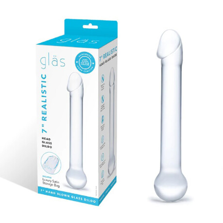 Dildo Vidrio Realistic Head Glass Dildo Vidrio Realistic Head Glass