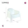 Set de 4 Sillas de jardin exterior Fragata Blanco Set de 4 Sillas de jardin exterior Fragata Blanco