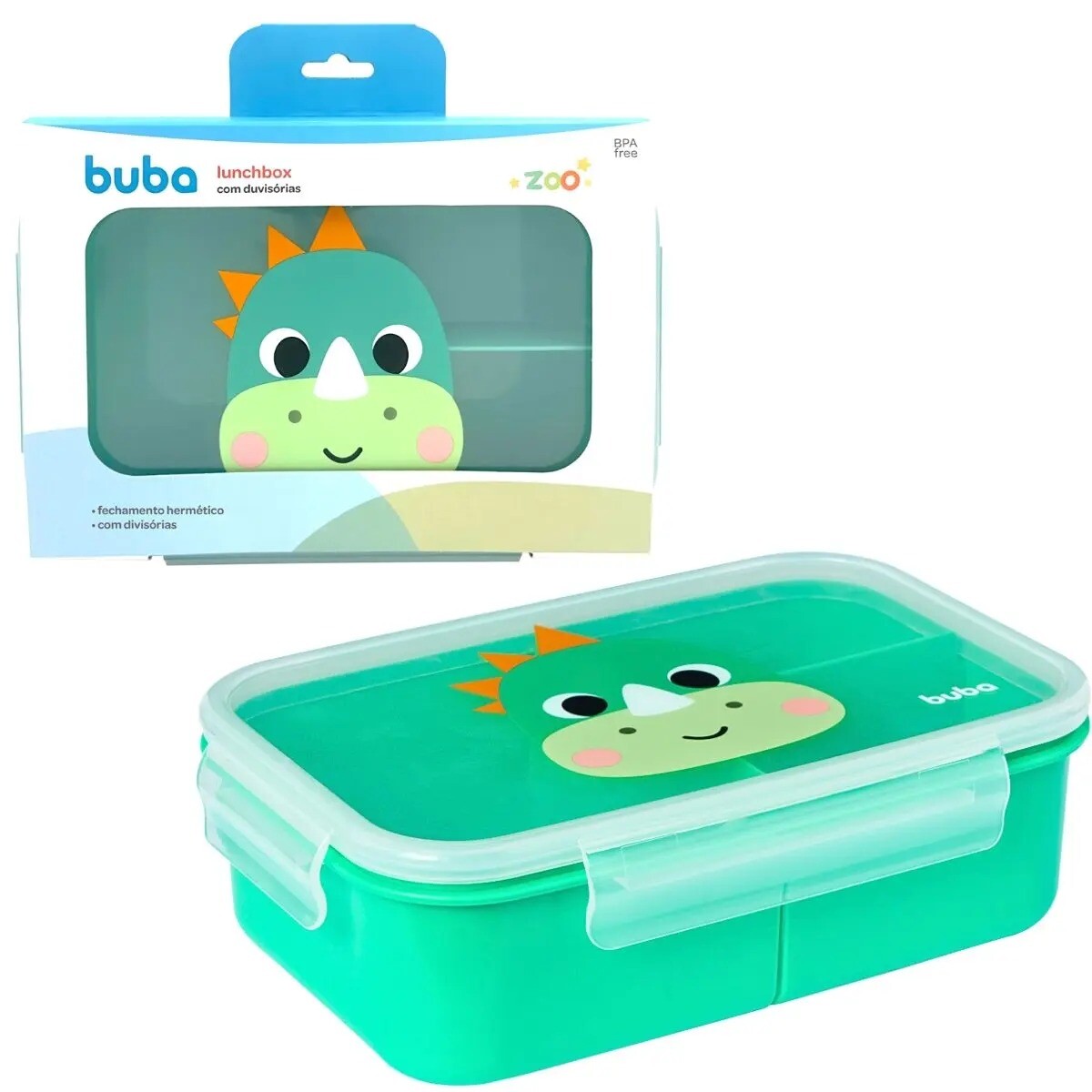 Tupper Lunchera divisiones FLY BUBA - dino 