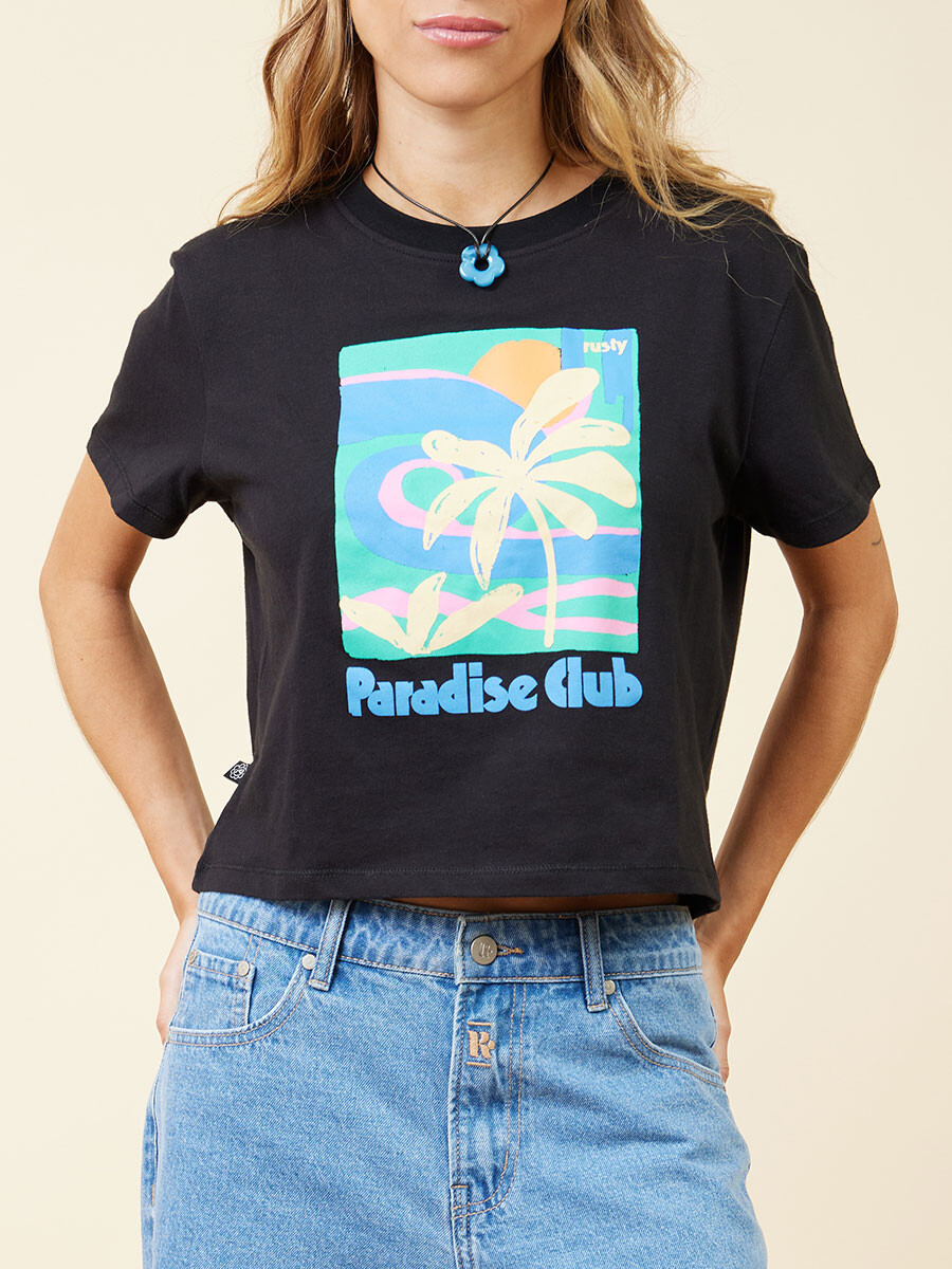 T-SHIRT JERVIS RUSTY - Negro 