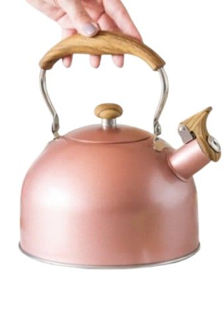 Pava Caldera Sonifer 2.5l Silbato Acero Inoxidable Inducción Rosa