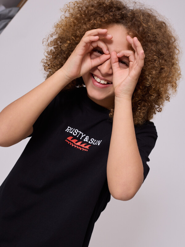 T-SHIRT MAREA TEEN RUSTY Negro