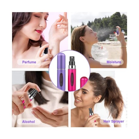 Mini Cápsula Atomizadora de Perfume 5ML FUCSIA