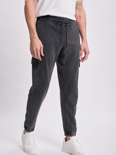Pantalón deportivo cargo jogger Negro