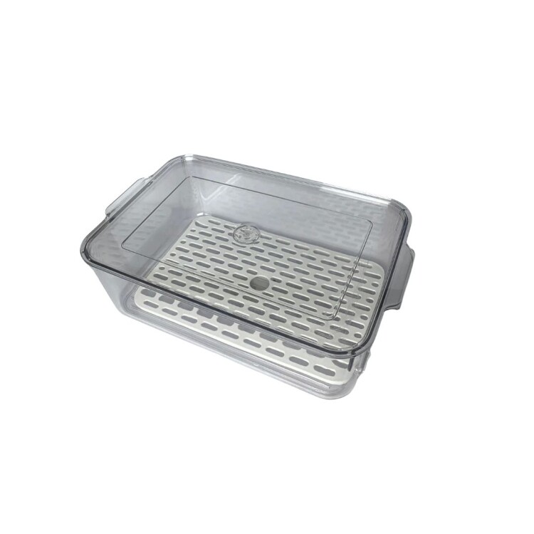 ORGANIZADOR ACRILICO CON TAPA Y REJILLA 33,6X21,5X10,3CM ORGANIZADOR ACRILICO CON TAPA Y REJILLA 33,6X21,5X10,3CM