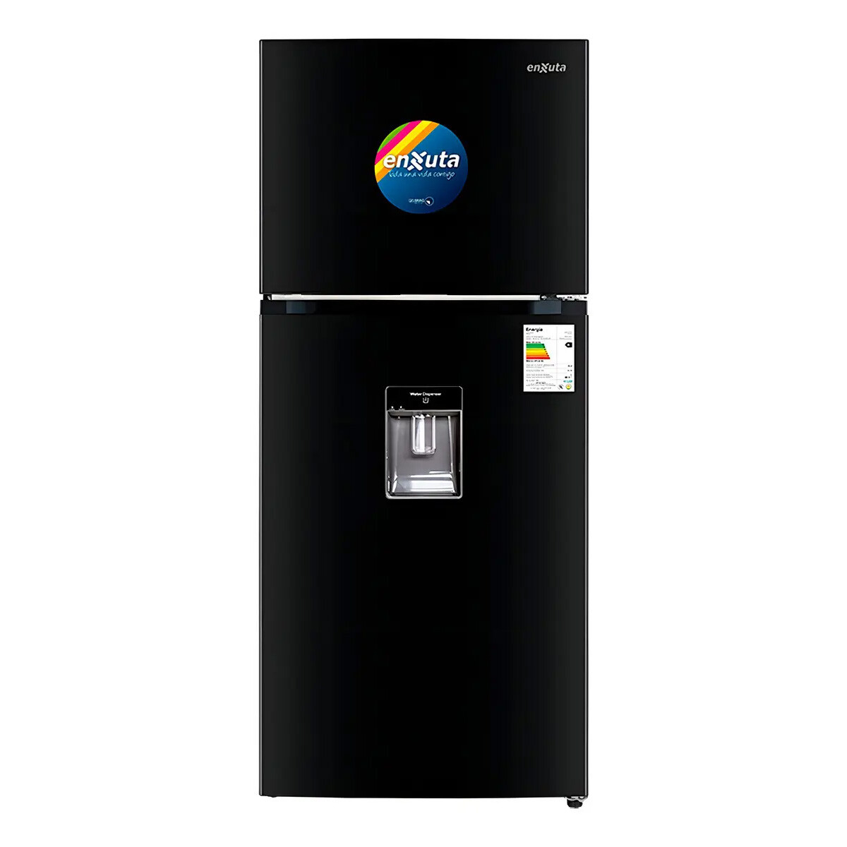 HELADERA INVERTER ENXUTA RENX410DN DISPENSADOR EFICIENCIA A COLOR NEGRO 