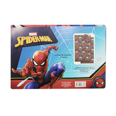 Juego de sábanas Infantil Spiderman 1 Plaza 100% Microfibra