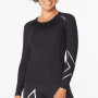 Core Compression Long Sleeve - Mujer Black/silver