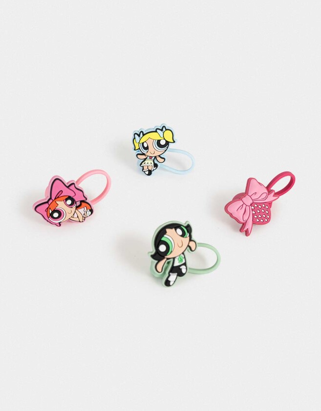 Rega Varios Silicona Set De Toppers Chicas Superpoderosas - Combinacion Multicolor