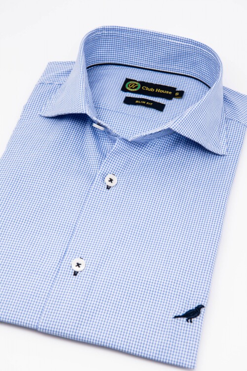 Camisa Fantasia Hudson Collar Slim Fit- Carrara