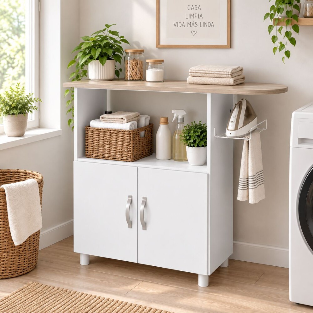 MUEBLE MULTIUSO - CON TABLA DE PLANCHAR MUEBLE MULTIUSO - CON TABLA DE PLANCHAR