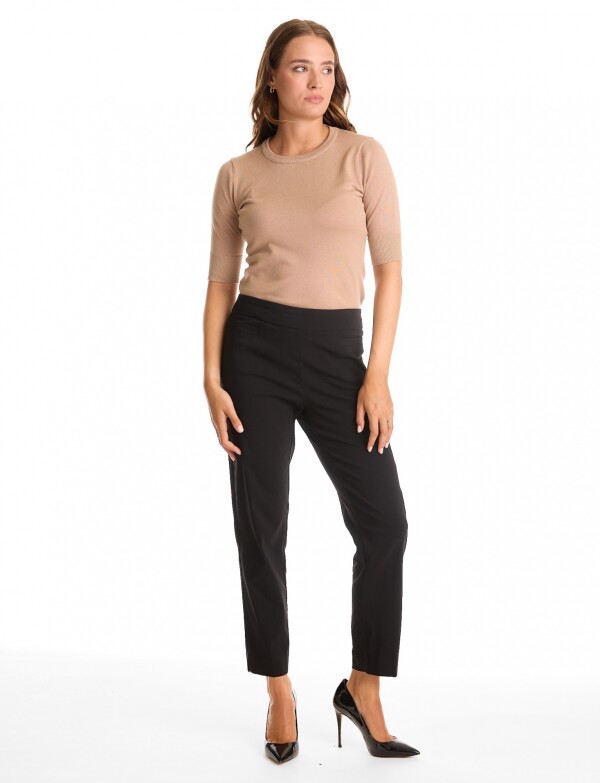 Pantalon Slim & Shape Pull On NEGRO