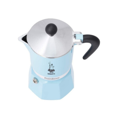 Cafetera Moka Rainbow Celeste 270ml 6 Tazas Bialetti Cafetera Moka Rainbow Celeste 270ml 6 Tazas Bialetti