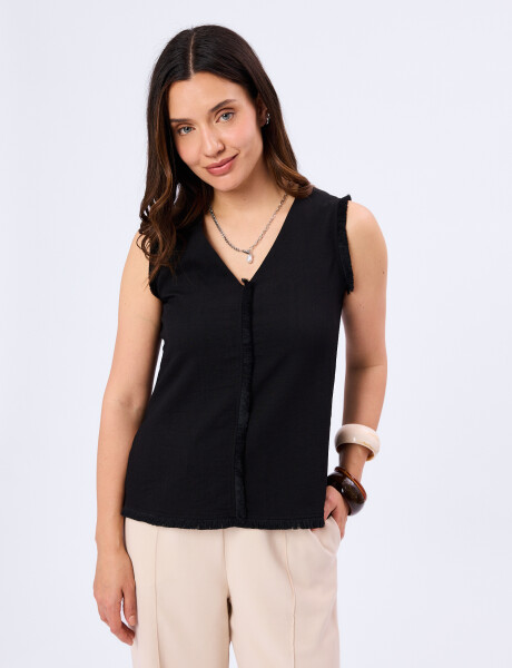 Blusa con deflecado Alba Blusa con deflecado Alba