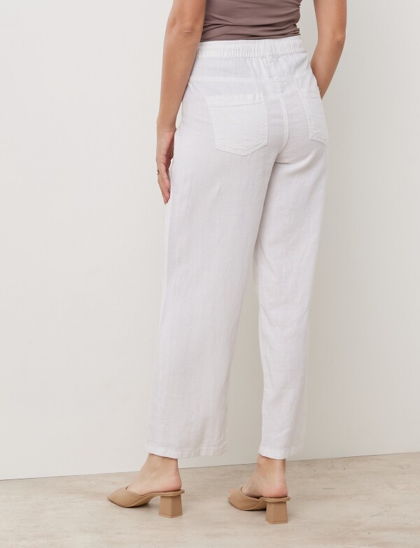 Pantalon Lino BLANCO